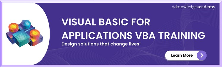 Visual Basic For Applications VBA Training