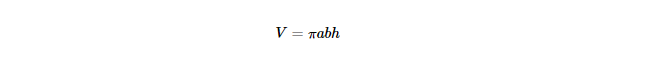 Volume Formula for an Elliptic Cylinder