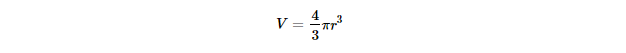 Volume of Solid Sphere 