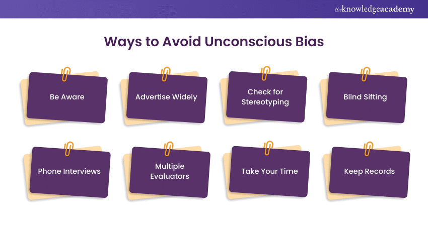 Ways to Avoid Unconscious Bias