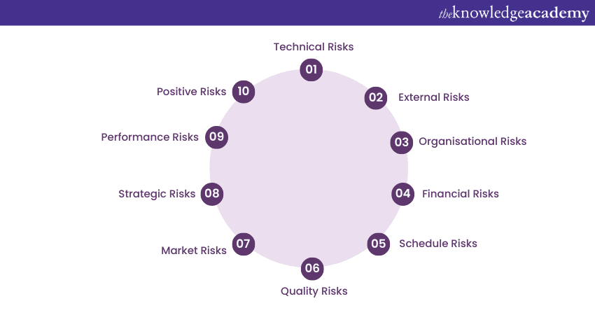 What are the different types of project risks