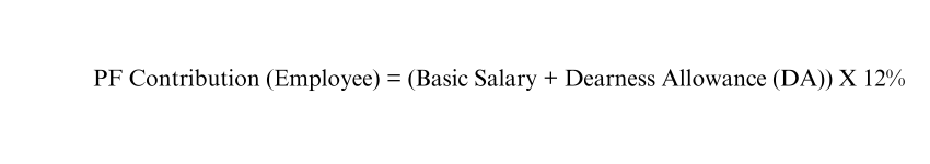 What is the PF Calculation Formula