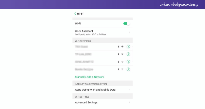 Wi-Fi Advanced Settings