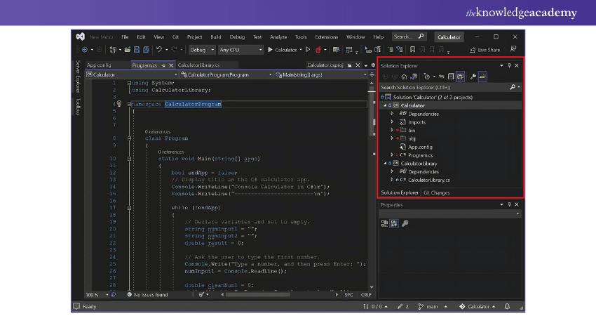 UI of Visual Studio Code