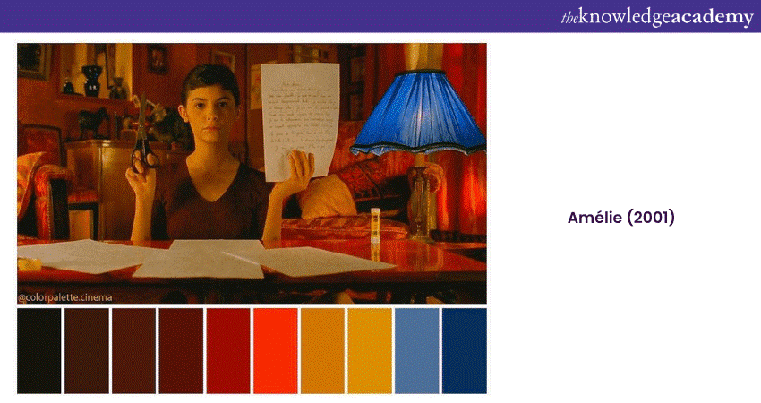  examples of Colour Correction and Colour Grading Amelie