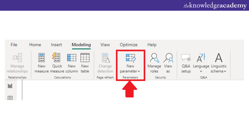 how to choose and select a new Field Parameter