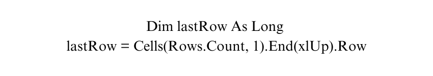 last column with data in row 1