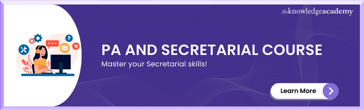 pa and secretarial training