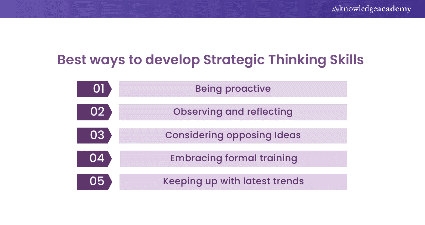 ways to improve Strategic Thinking Skills